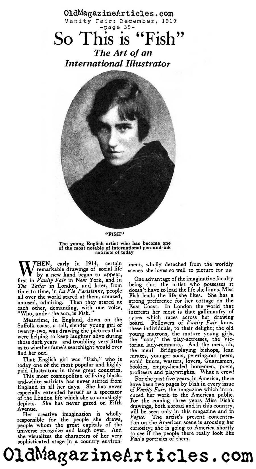  Meet Ann Fish: Conde Nast Illustrator (Vanity Fair, 1919)